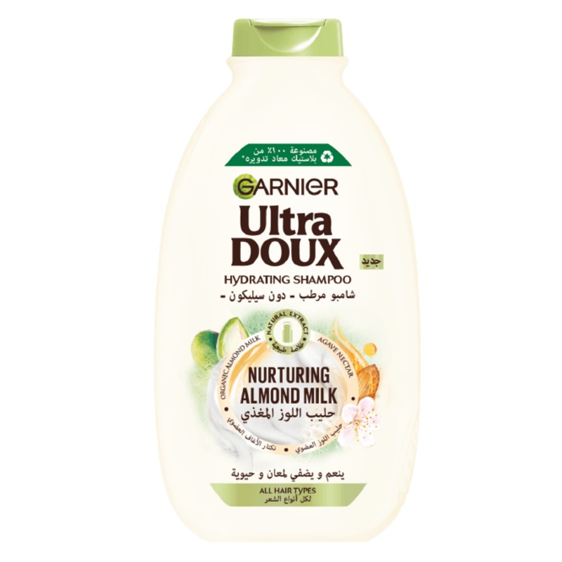 Garnier Ultra Doux Nurturing Almond Milk Shampoo 400ml | Garnier In Lebanon