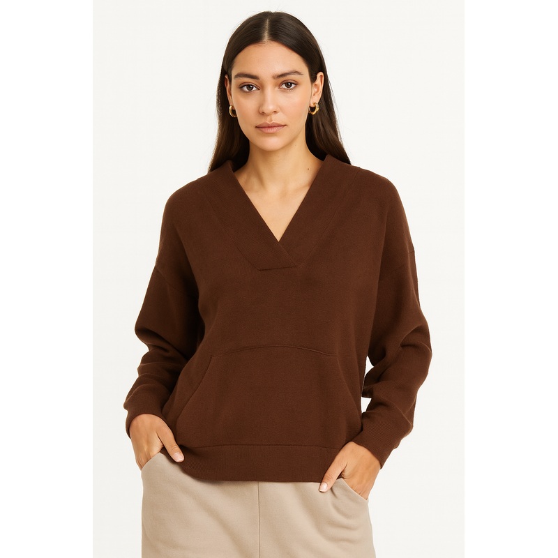 LeGer Women’s Burgundy Long-Sleeve Sweatshirt | LeGer in Lebanon