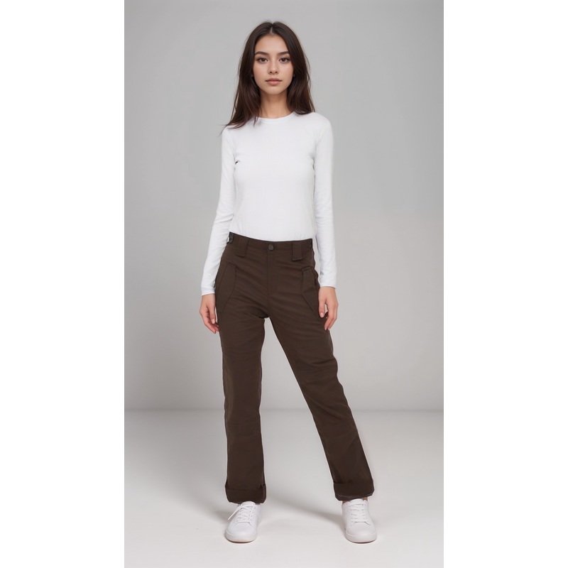 LeGer Women’s Dark Brown Wide Leg Pants |LeGer in Lebanon