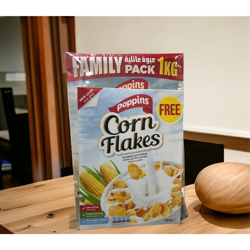 Poppins Corn Flakes 1Kg + 250g Free