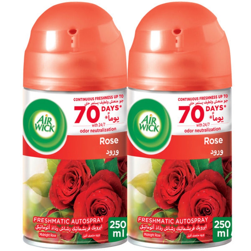 Airwick Freshmatic Auto Spray Rose Scent- 2X250ml