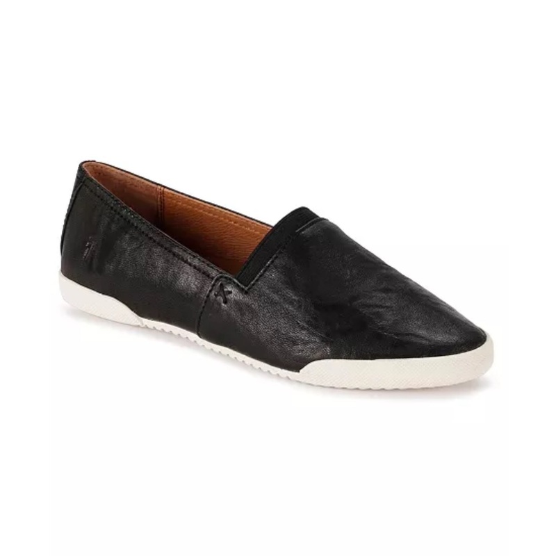 Frye Women’s Melanie Slip On Leather Black Sneakers