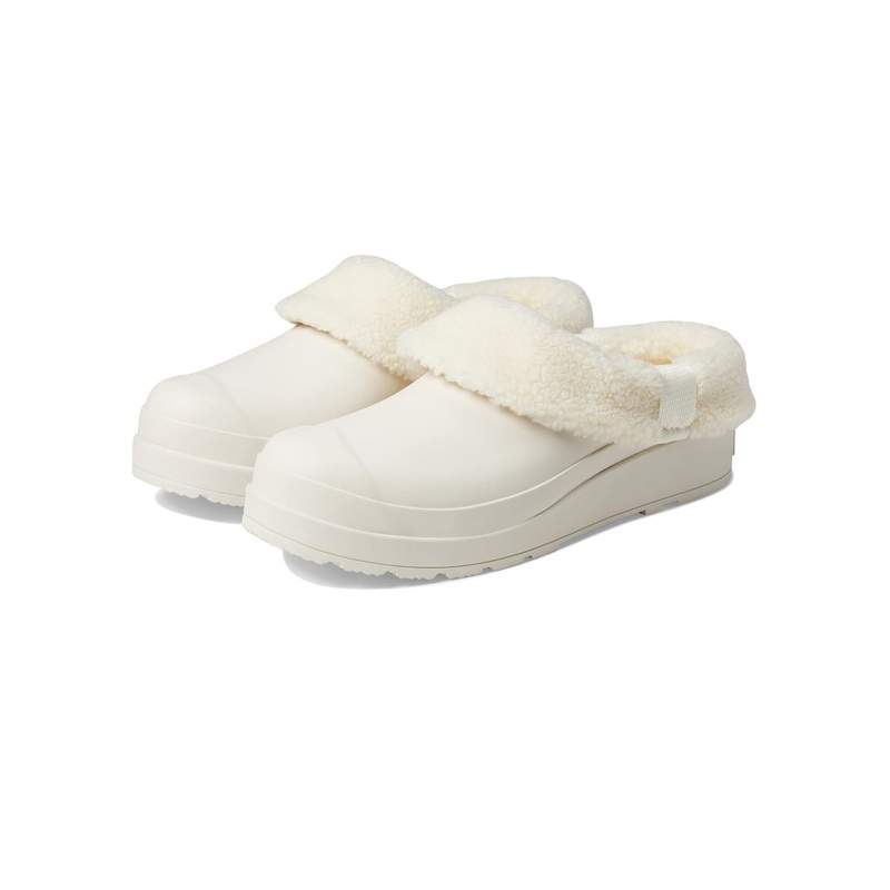 Hunter Women’s Play Insulated Clog White Winter Slippers