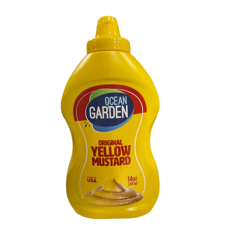 Ocean Garden Yellow Mustard Sauce 397g (14oz) | Ocean Garden In Lebanon