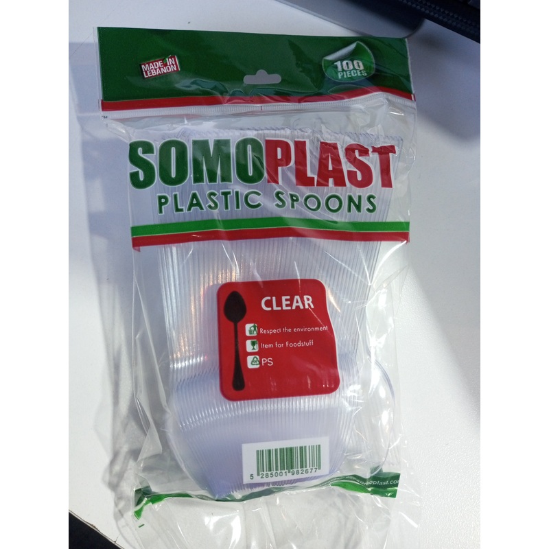 Somoplast Plastic Spoons 100PCS