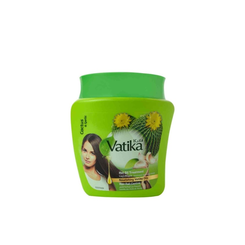 Vatika Hot Oil Treatment Hair Fall Control Cactus and Garlic 1Kg | Vatika In Lebanon