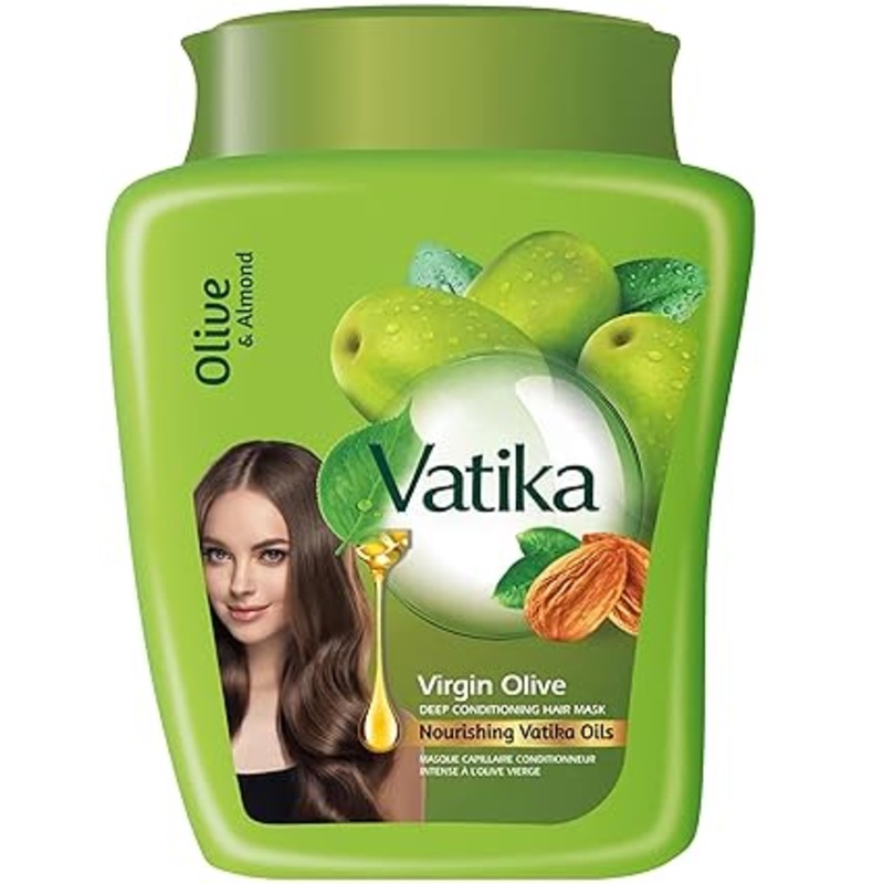 Vatika Olive & Almond Mask For Hair Soft Moisturizing 1Kg | Vatika In Lebanon