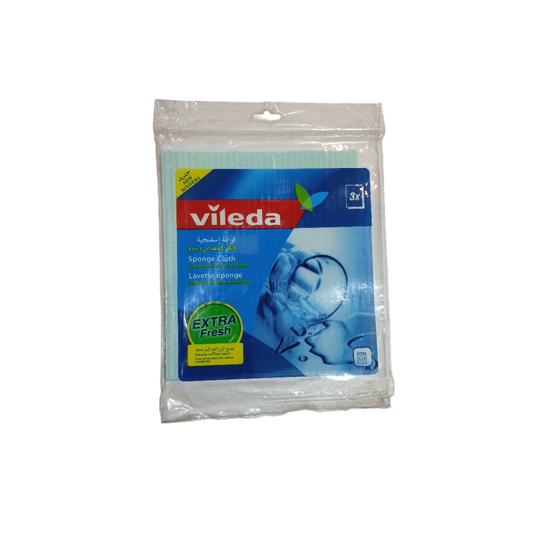 Vileda Sponge Cloth With Extra Fresh 3pcs