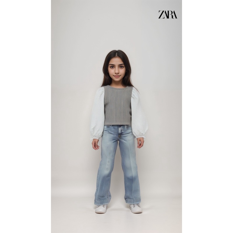 Zara Girl’s Multicolor Long-Sleeve Blouse |Zara in Lebanon