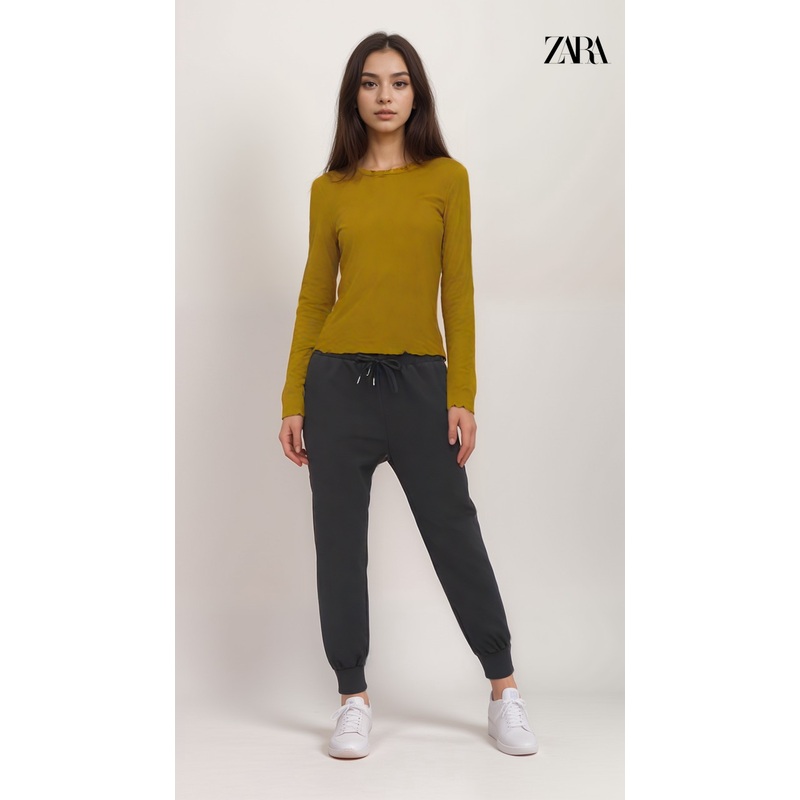 Zara Women’s Mustard Long Sleeve Blouse | Zara in Lebanon