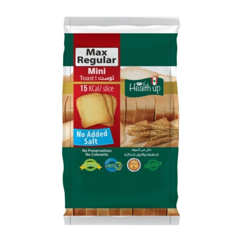 Health Up Toast Max Regular Mini No Added Salt 125g | Health Up In Lebanon