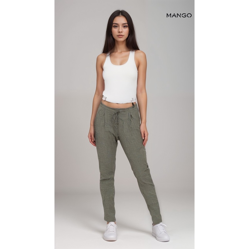 Mango Women’s Grey Slim Pants| Mango in Lebanon