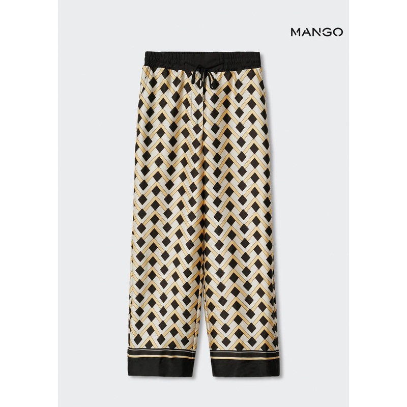 Mango Women’s Multicolor Wide Leg Pants| Mango in Lebanon