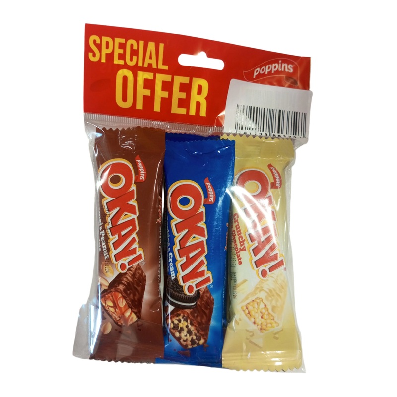 Poppins Okay! 6 Chocolate Bars 25g | Poppins In Lebanon