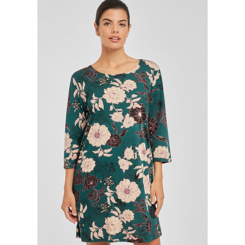 S.Oliver Women’s Dark Green Floral Sleep Dress | S.Oliver in Lebanon