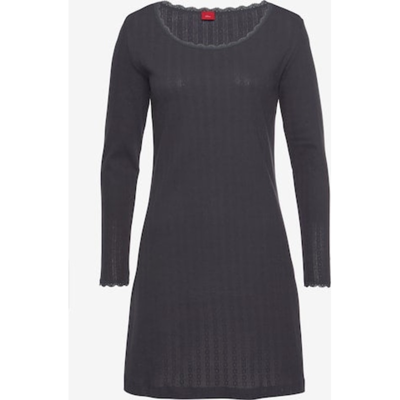 S.Oliver Women’s Grey Long Sleeve Sleep Dress | S.Oliver in Lebanon