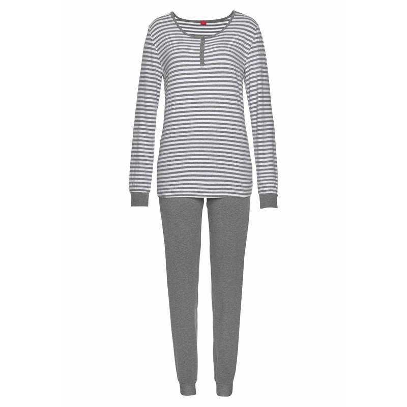 S.Oliver Women’s Grey Striped Pajama Set |S.Oliver in Lebanon