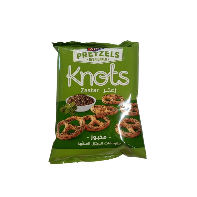 Snips Pretzels Oven Baked Zaatar Knots 30g | Snips In Lebanon