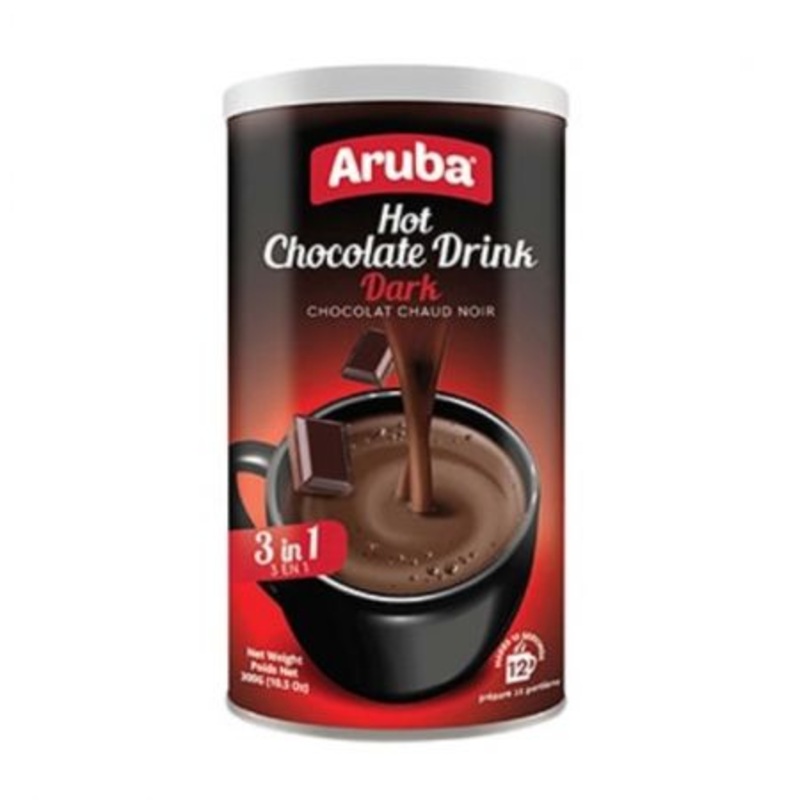 Aruba Hot Choco Drink Dark 3in1 Tin 300g | Aruba In Lebanon