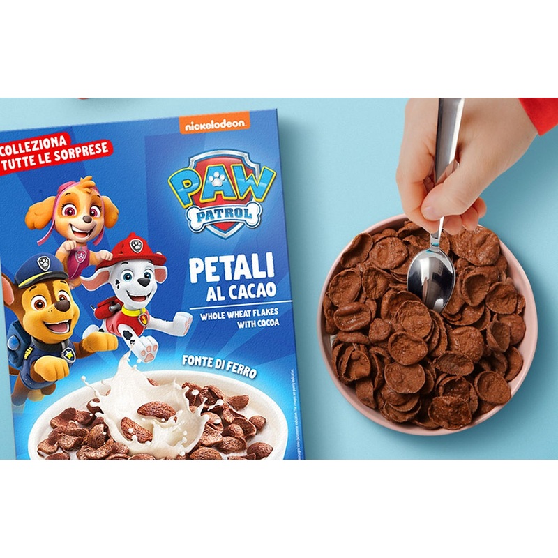 Dolci Preziosi Paw Patrol Whole Wheat Flakes with Cocoa 300g