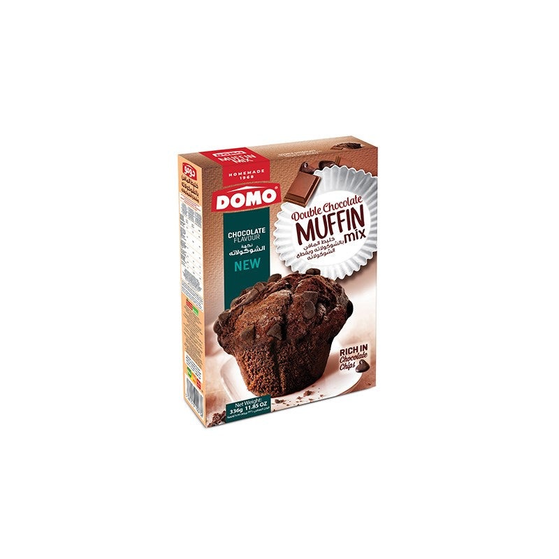 Domo Double Chocolate Muffin Mix Chocolate Flavour 336g | Domo In Lebanon