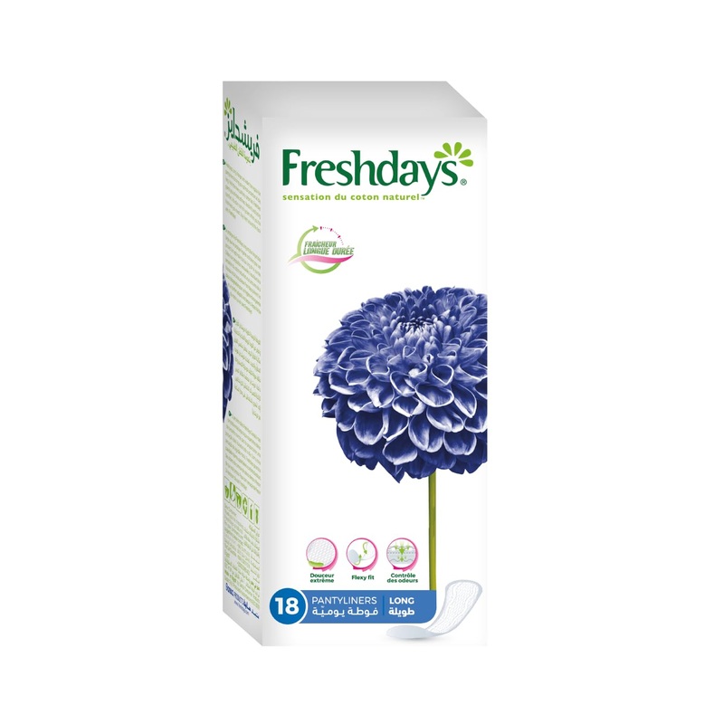 Freshdays Pantyliner Long 18 Pads | Freshdays In Lebanon