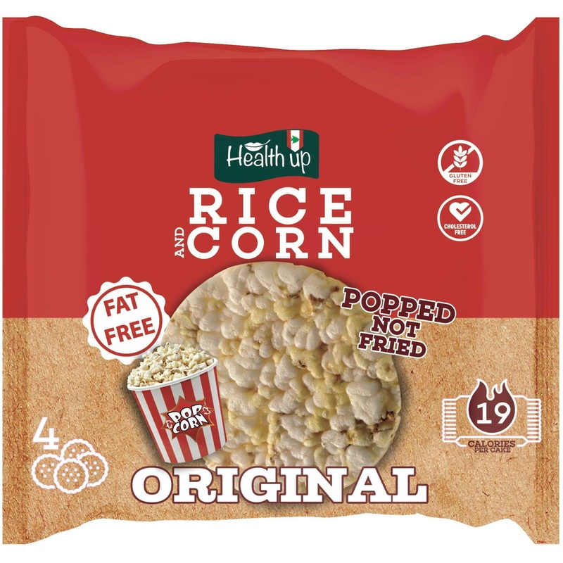 Health Up Rice & Corn Cake Original Pop Corn 26g | Health Up In Lebanon