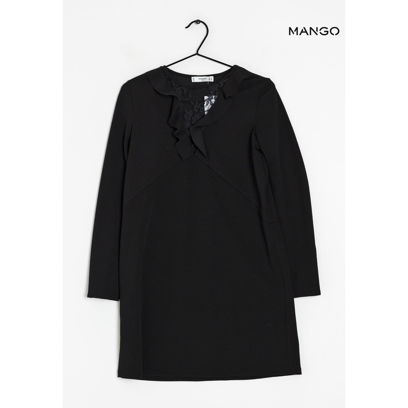 Mango Women’s Black Long-Sleeve Dress| Mango in Lebanon