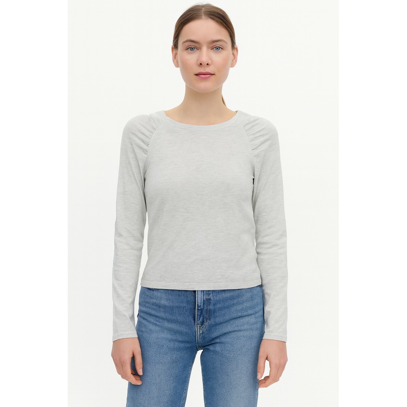 Mango Women’s Grey Long-Sleeve Sweatshirt| Mango in Lebanon