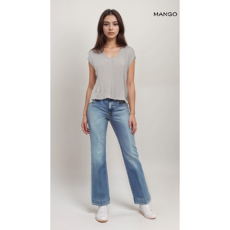 Mango Women’s Grey Sleeveless Blouse| Mango in Lebanon
