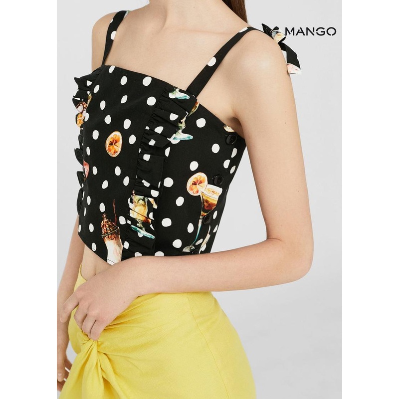 Mango Women’s Multicolor Sleeveless Blouse| Mango in Lebanon