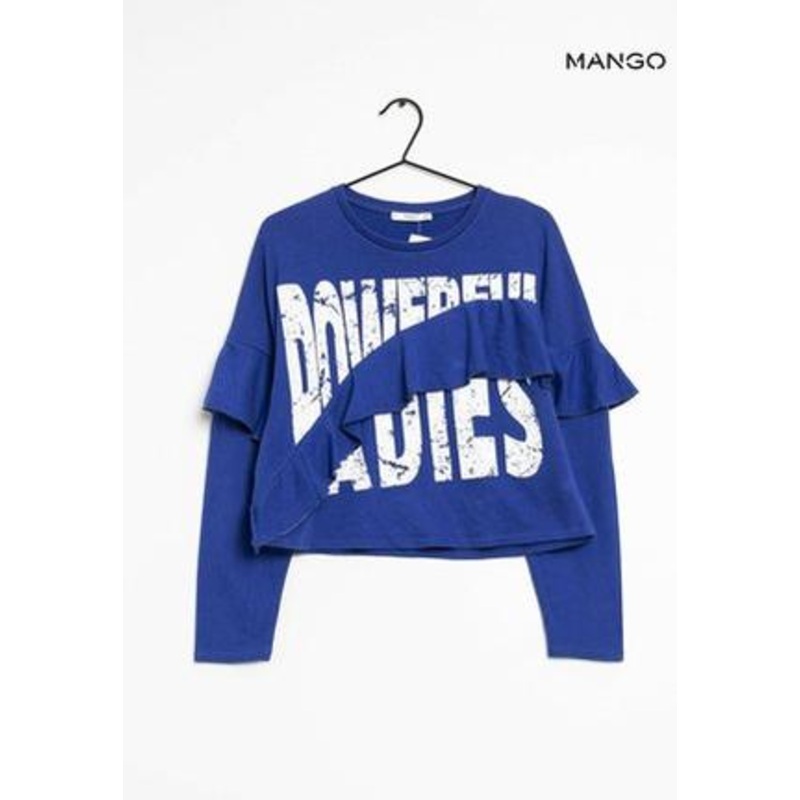 Mango Women’s Navy Blue Long-Sleeve Sweatshirt| Mango in Lebanon