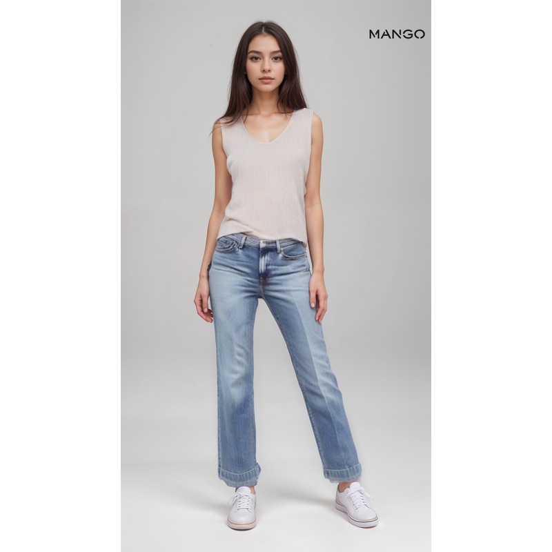 Mango Women’s Off-White Sleeveless Top| Mango in Lebanon
