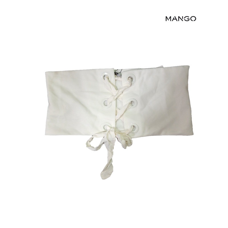 Mango Women’s White Sleeveless Crop-Top| Mango in Lebanon