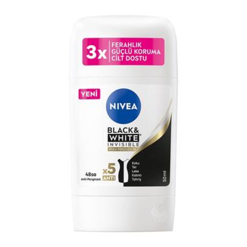 Nivea Black & White Silk Smooth Deo Stick 50ml  |Nivea In Lebanon