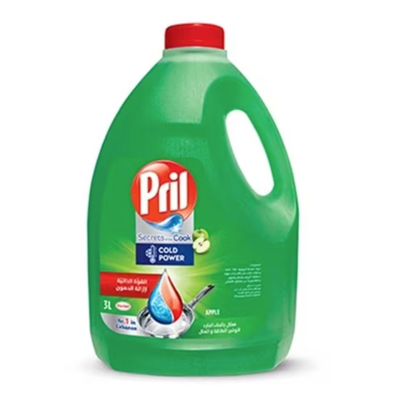 Pril Hand Dish Washing Liquid Secrets Of The Cook Cold Power Apple 3L | Pril In Lebanon