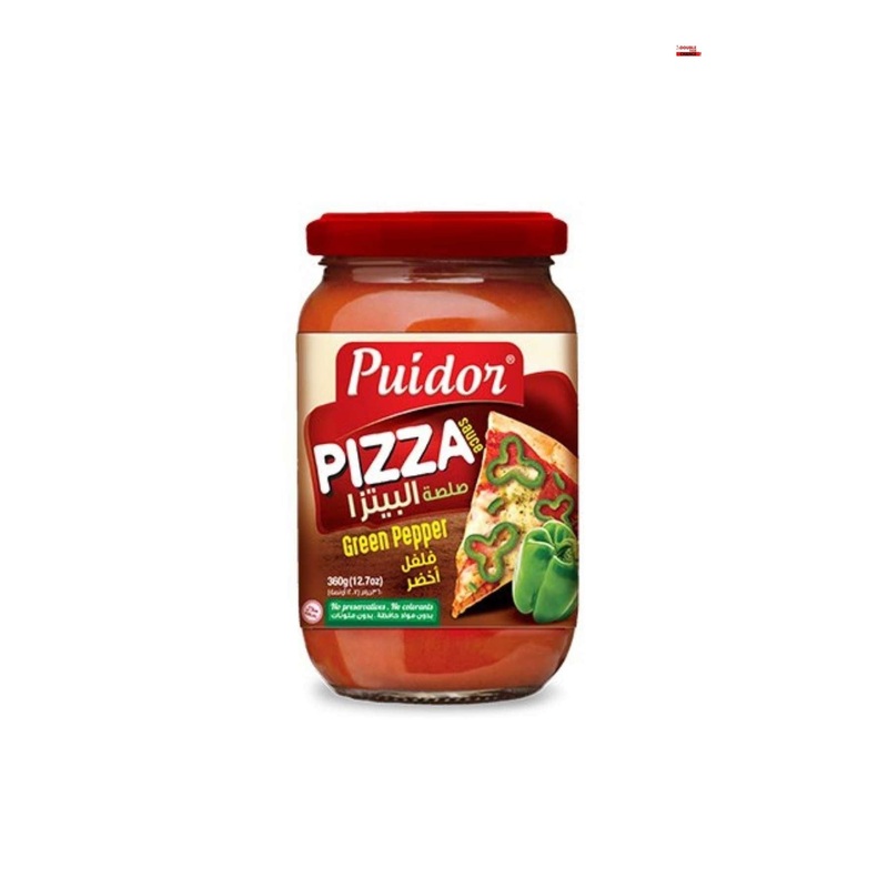 Puidor Green Pepper Pizza Sauce 360g | Puidor In Lebanon
