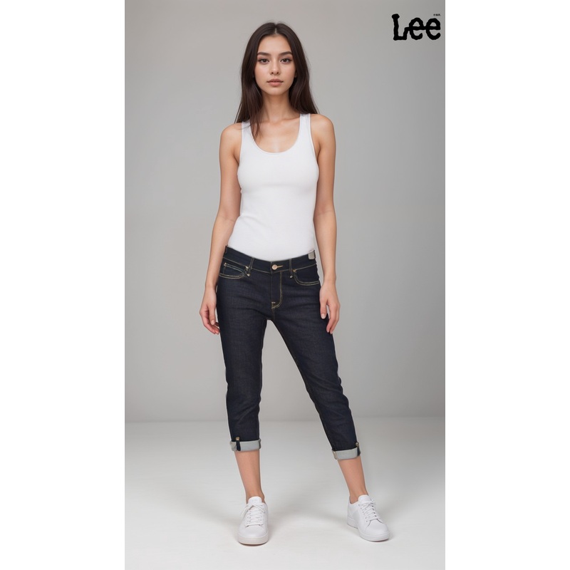 Lee 401 Women’s Navy Blue Mid-Rise Regular Jeans | Lee in Lebanon