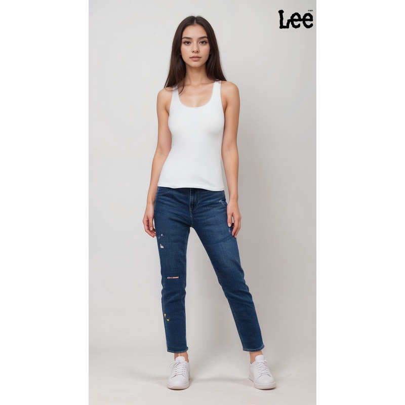 Lee 421 Women’s Blue Slim Straight High-Rise Jeans | Lee in Lebanon
