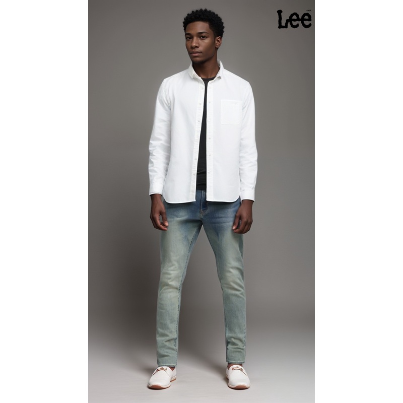 Lee Men’s Blue 401 Natasha Regular Tapered Mid-Rise Jeans | Lee in Lebanon