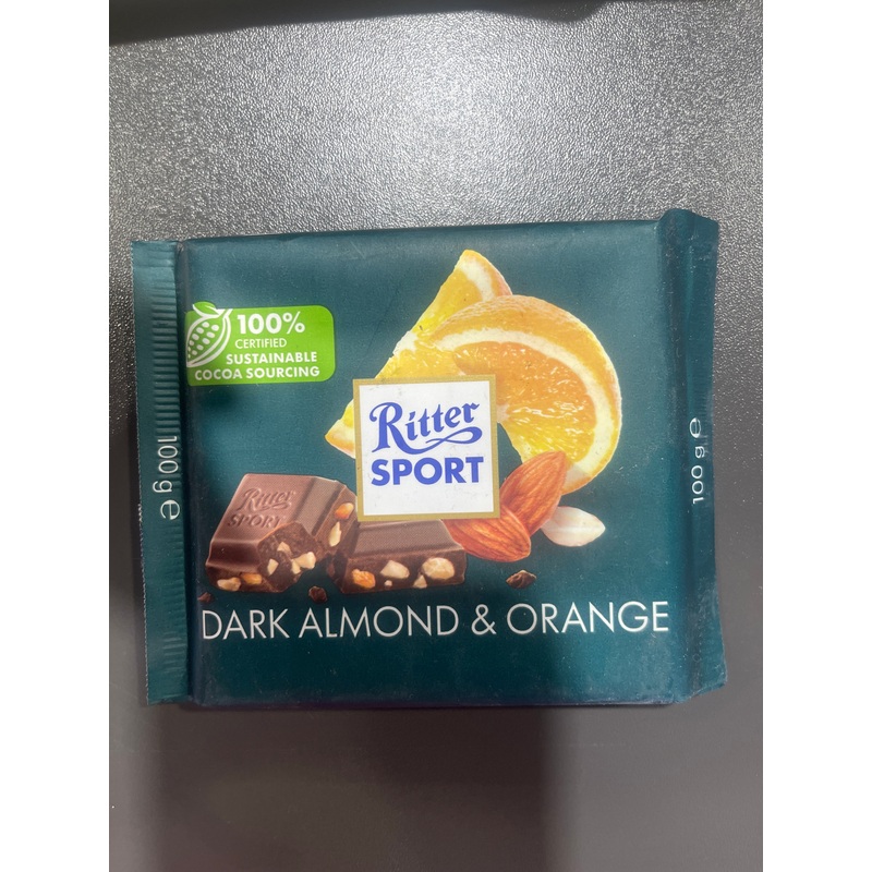 Ritter Sport Cv Dark Almond Orange 100g
