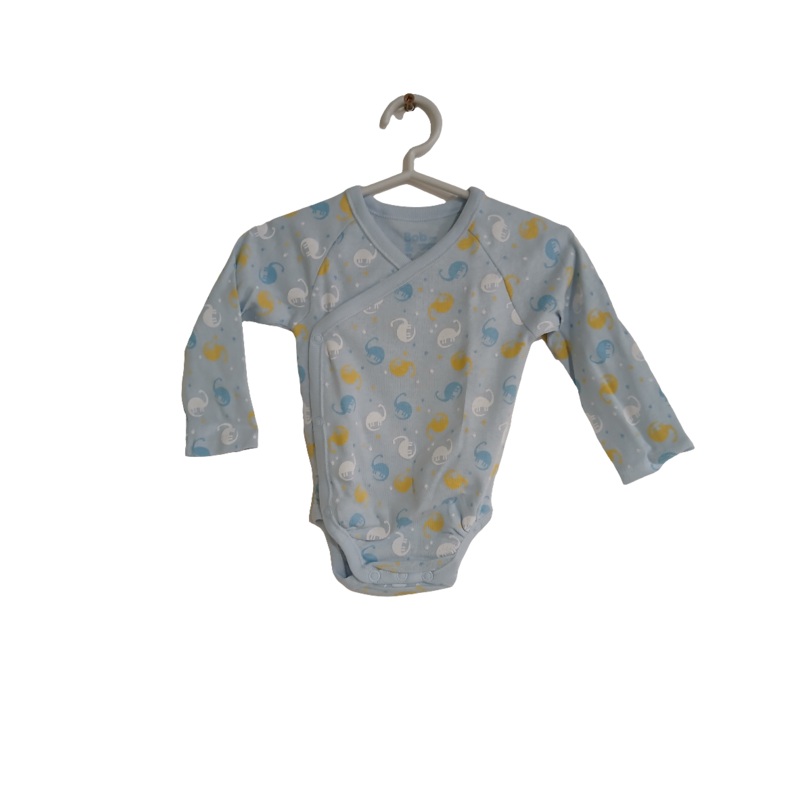 Boboli Baby Boy’s Baby Blue Long-Sleeve Overall Set of 2 | Boboli in Lebanon