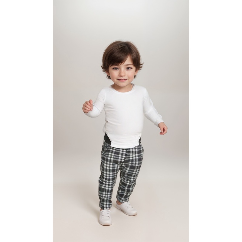 Boboli Baby Boy’s Grey Crowbar Pants | Boboli in Lebanon