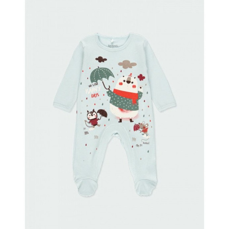 Boboli Baby Boy’s Light Blue Long-Sleeve Overall | Boboli in Lebanon