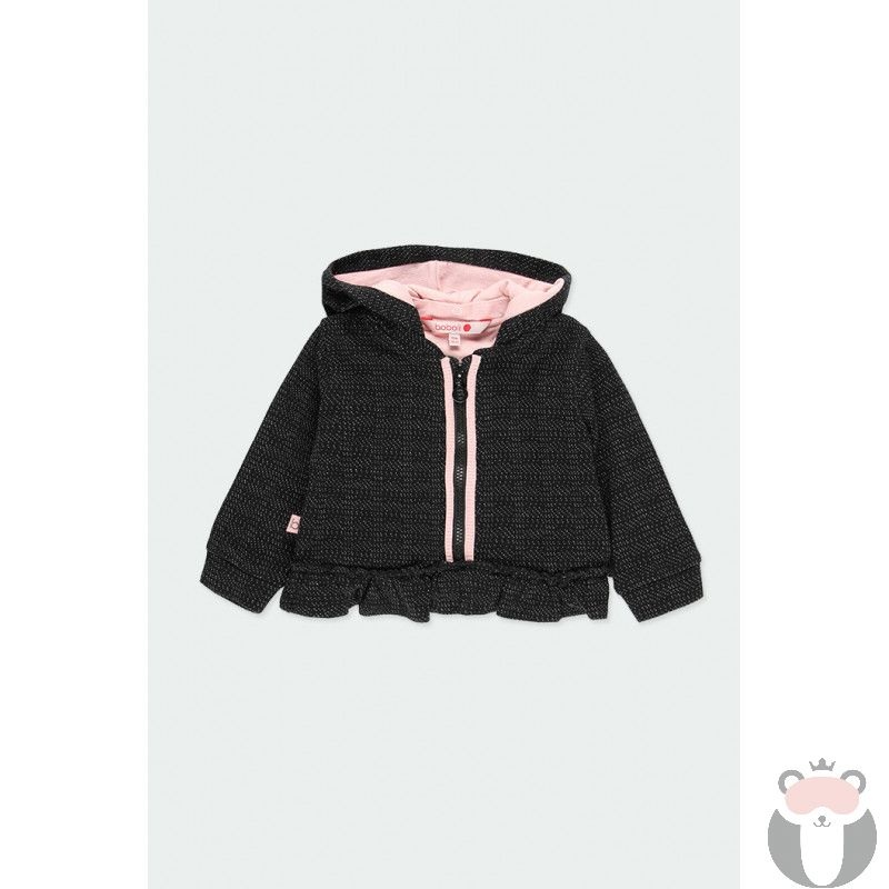 Boboli Baby Girl’s Black Zippered Jacket | Boboli in Lebanon