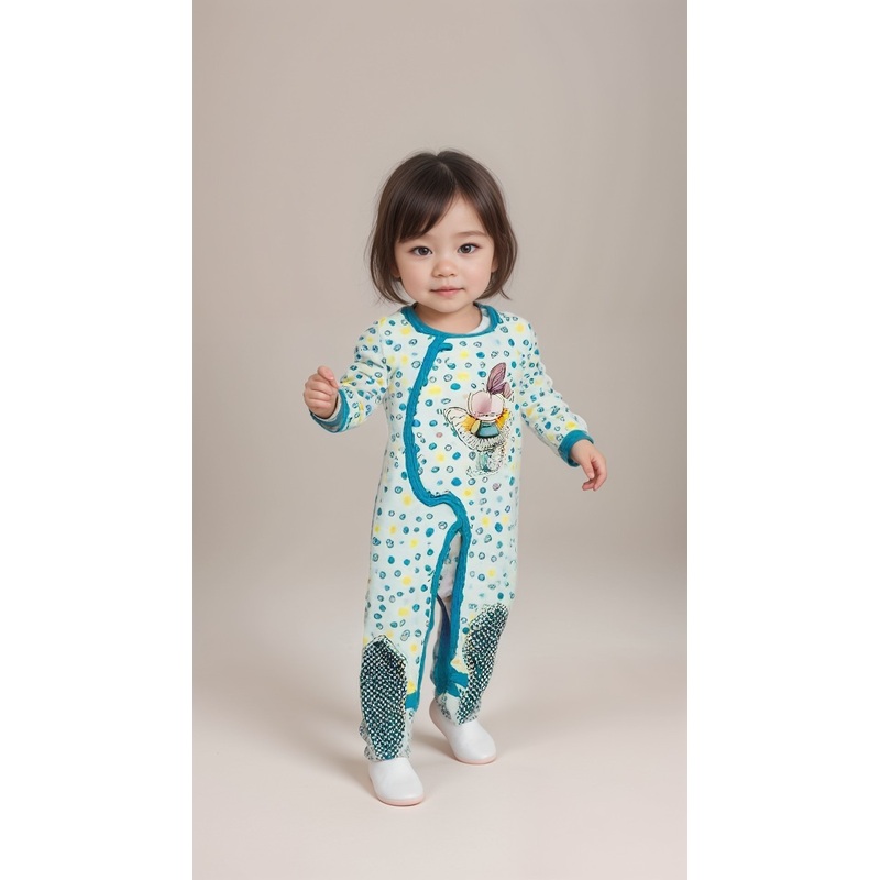 Boboli Baby Girl’s Multicolor Long-Sleeve Overall | Boboli in Lebanon