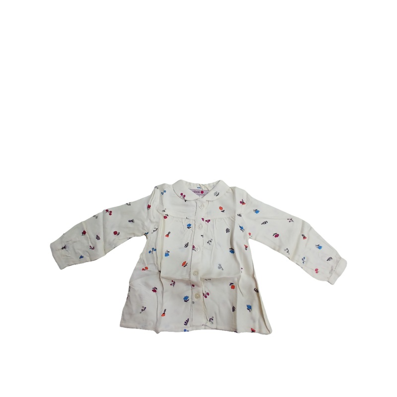Boboli Baby Girl’s White Long-Sleeve Shirt| Boboli in Lebanon