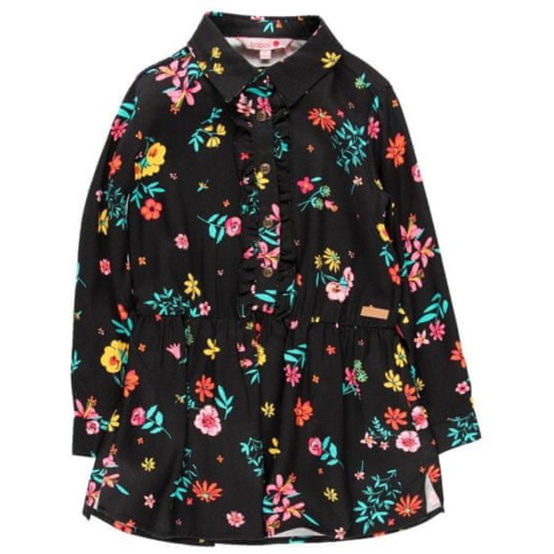 Boboli Girl’s Floral Long-Sleeve Dress| Boboli in Lebanon