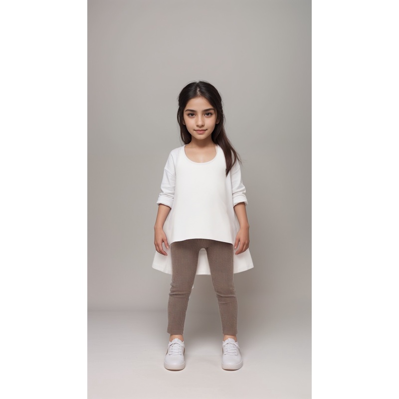 Boboli Girl’s Greige Leggings | Boboli in Lebanon