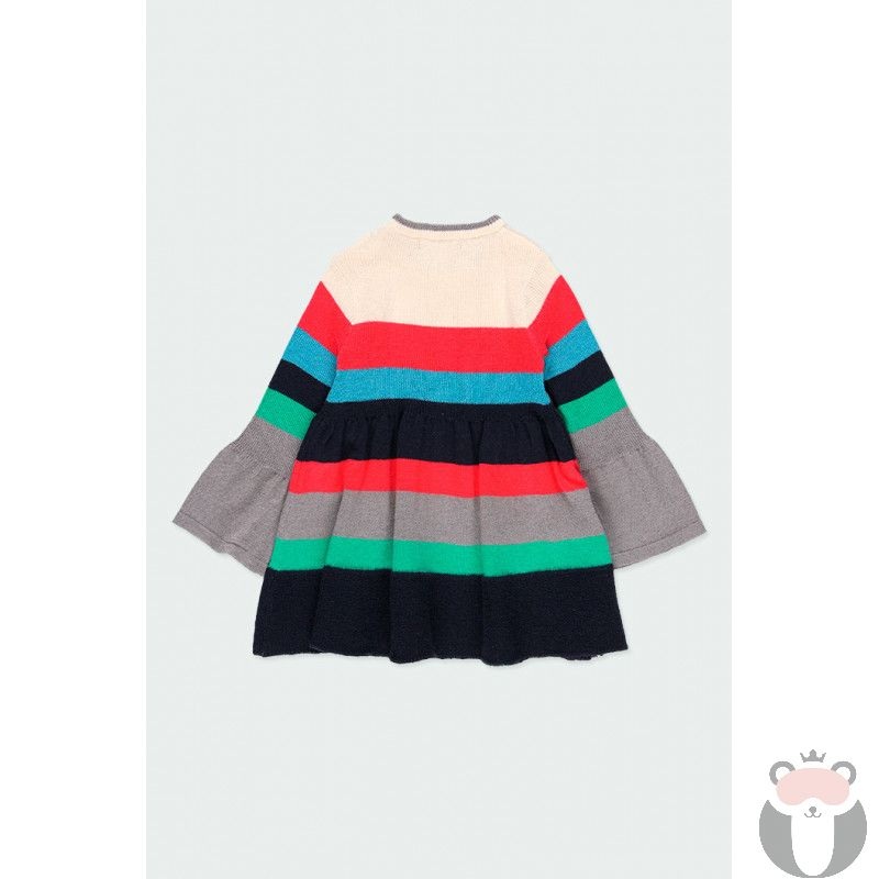 Boboli Girl’s Multicolor Long-Sleeve Dress| Boboli in Lebanon